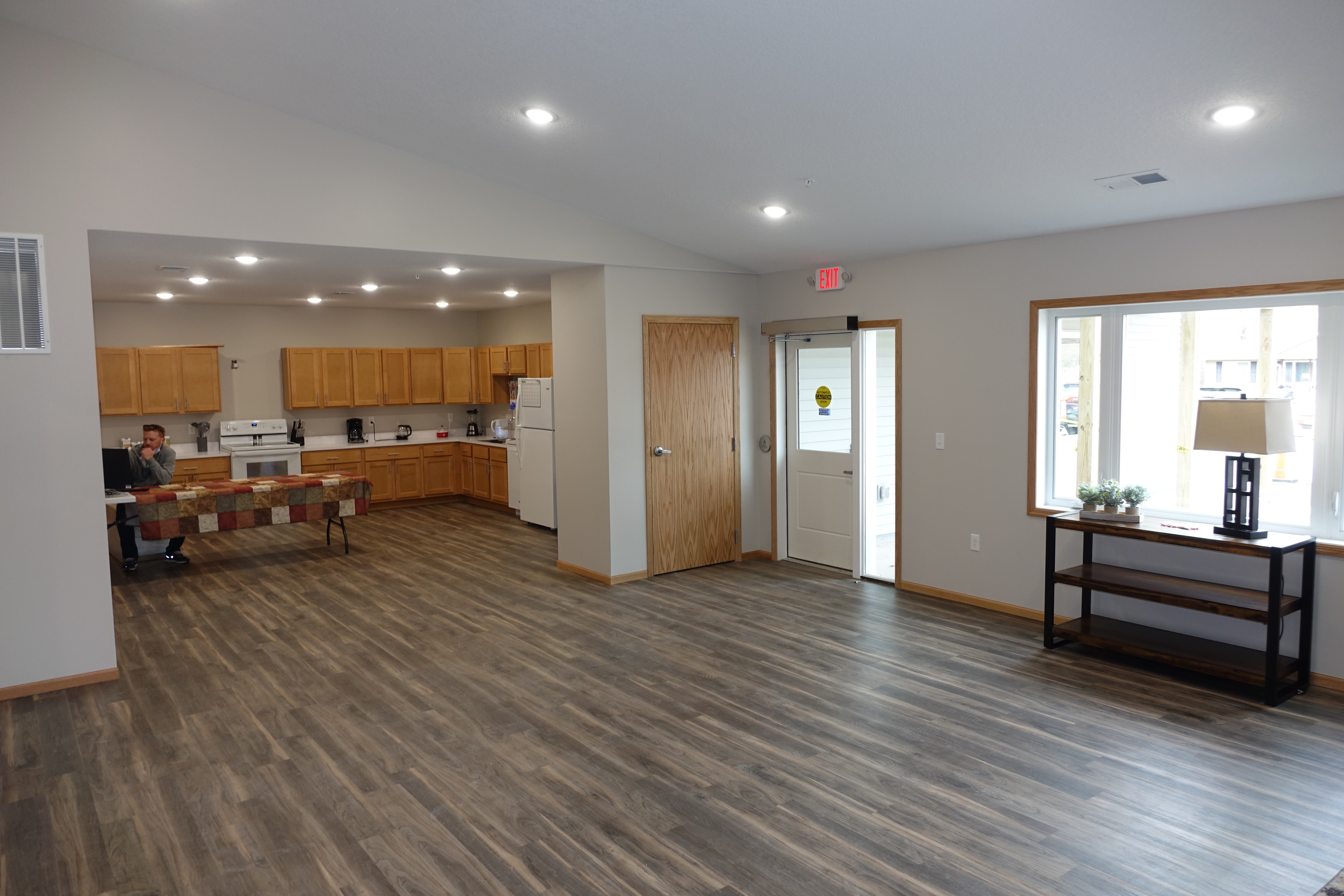 Open commons with community kitchen
