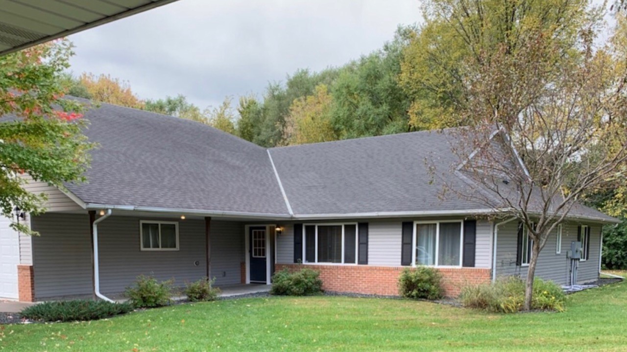 Rear exterior of the Brooklyn Park home