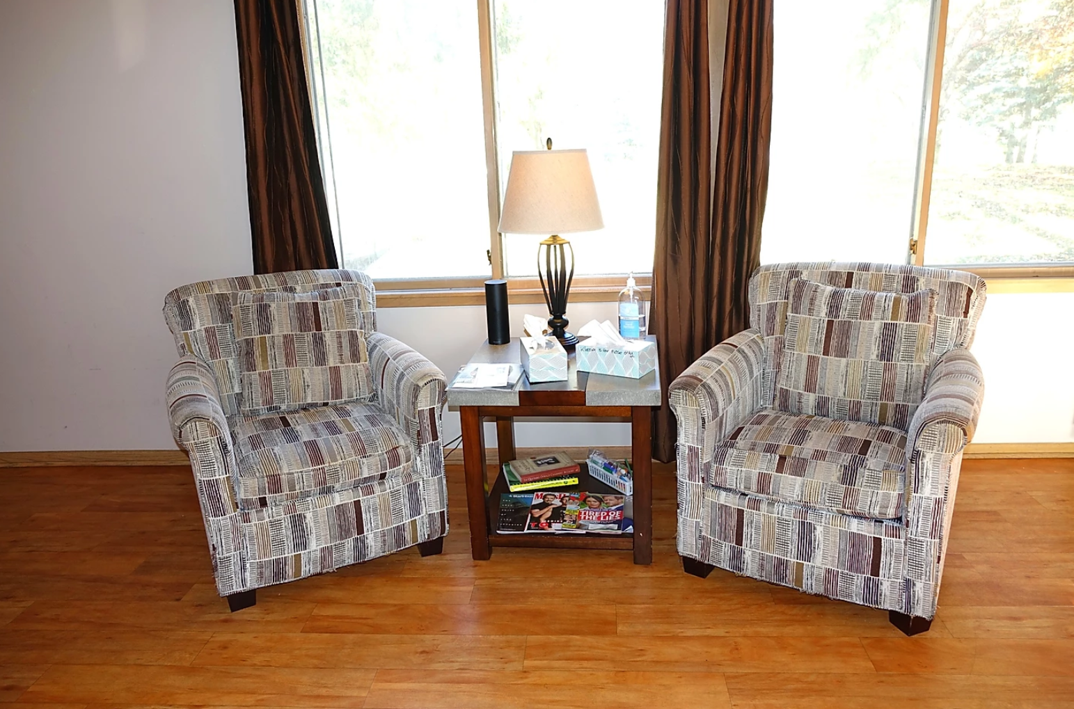 Living room with sofas and television